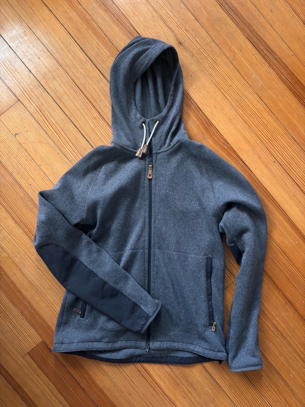 Fjallraven Övik Fleece Gray Zip Hoodie Men’s Large